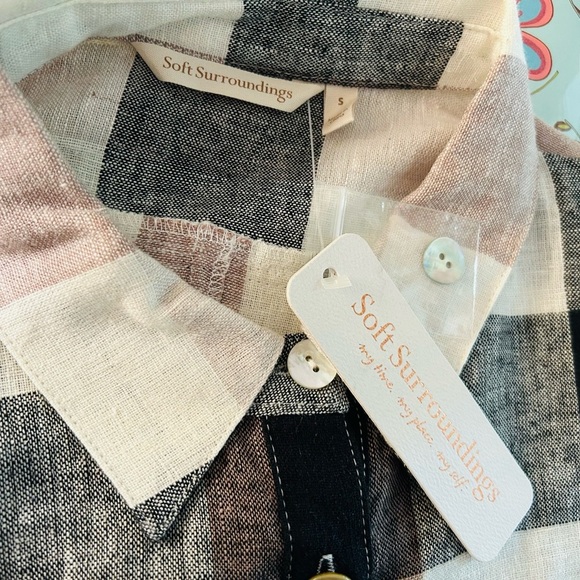 New Shirt soft surroundings woman’s size small top blouse - Picture 5 of 5